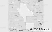 Silver Style 3D Map of Ware County