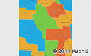 Political Map of Ware County