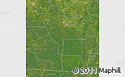 Satellite Map of Ware County