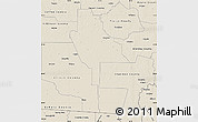 Shaded Relief Map of Ware County