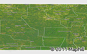 Satellite Panoramic Map of Ware County