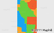 Political Simple Map of Ware County