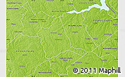 Physical Map of Warren County