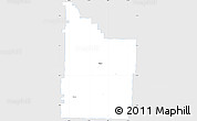 Silver Style Simple Map of Webster County, single color outside
