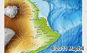 Physical Map of ZIP code 96749