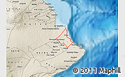 Shaded Relief Map of ZIP code 96749