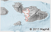 Gray 3D Map of ZIP code 96753