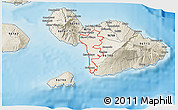 Shaded Relief 3D Map of ZIP code 96753