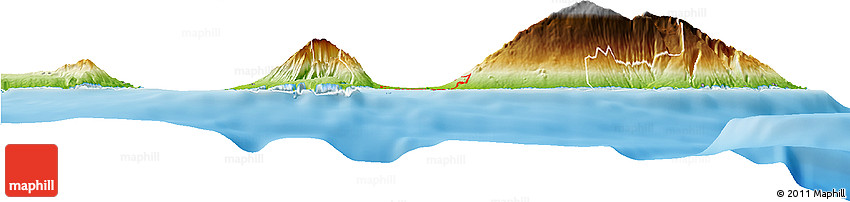 Physical Horizon Map of ZIP Code 96753