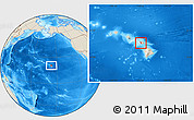 Shaded Relief Location Map of ZIP code 96753