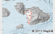 Gray Map of ZIP code 96753