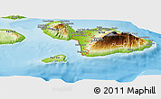 Physical Panoramic Map of ZIP code 96753