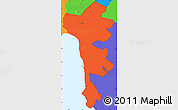 Political Simple Map of ZIP code 96753