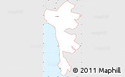 Silver Style Simple Map of ZIP code 96753