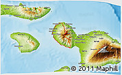 Physical 3D Map of ZIP code 96761