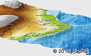 Physical Panoramic Map of ZIP code 96771