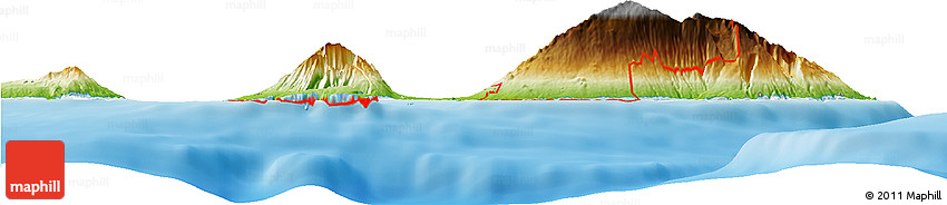 Physical Horizon Map of ZIP Code 96790