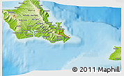 Physical 3D Map of ZIP code 96795