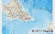 Shaded Relief Map of ZIP code 96795