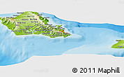 Physical Panoramic Map of ZIP code 96795