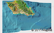Satellite 3D Map of ZIP code 96815