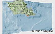 Savanna Style 3D Map of ZIP code 96815