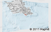 Silver Style 3D Map of ZIP code 96815