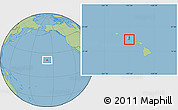 Savanna Style Location Map of ZIP code 96815