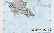Gray Map of ZIP code 96815