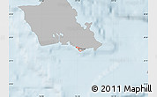 Gray Map of ZIP code 96815, single color outside