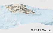 Classic Style Panoramic Map of ZIP code 96815