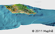 Satellite Panoramic Map of ZIP code 96815