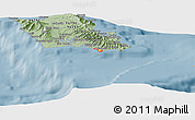 Savanna Style Panoramic Map of ZIP code 96815