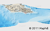 Shaded Relief Panoramic Map of ZIP code 96815