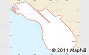Classic Style Simple Map of ZIP code 96815