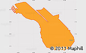 Political Simple Map of ZIP code 96815, cropped outside