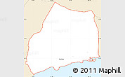 Classic Style Simple Map of ZIP code 96821