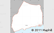 Gray Simple Map of ZIP code 96821