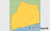 Savanna Style Simple Map of ZIP code 96821