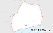 Silver Style Simple Map of ZIP code 96821