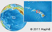 Physical Location Map of Honolulu County