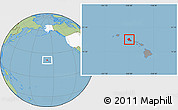 Savanna Style Location Map of Honolulu County, highlighted country, highlighted parent region