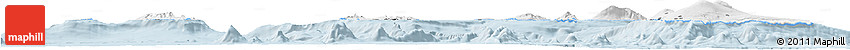 Classic Style Horizon Map of Hawaii, single color outside