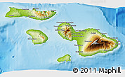 Physical 3D Map of Maui County