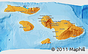 Political 3D Map of Maui County