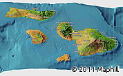 Satellite 3D Map of Maui County