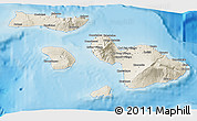 Shaded Relief 3D Map of Maui County