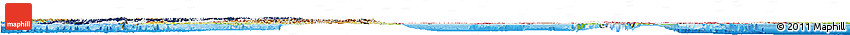 Flag Horizon Map of United States, physical outside, bathymetry sea
