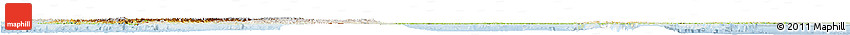 Physical Horizon Map of United States, lighten