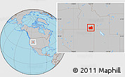 Gray Location Map of ZIP code 83301